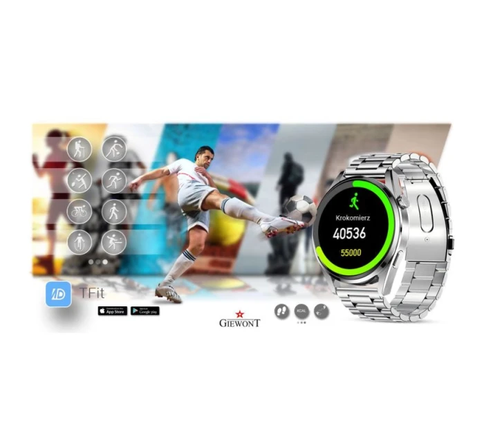 Chytré hodinky Vertex Leather model 21804813 - Giewont Chytré hodinky Vertex Leather model 21804813 - Giewont