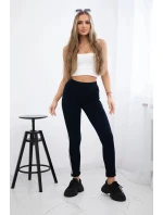 Nohavice s dvoma lampášmi tmavomodré