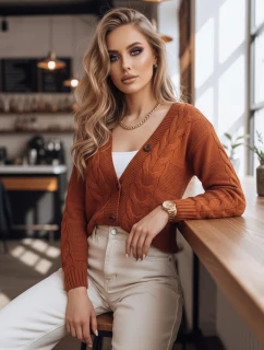 Dámsky červený sveter NISTEL FashionStreet MY1684