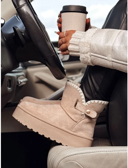 Dámske khaki topánky SOFTWALK FashionStreet ZY0562