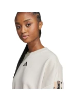 Dámská mikina Animal Print 3Stripes French Terry Sweatshirt cream model 21720669 - ADIDAS