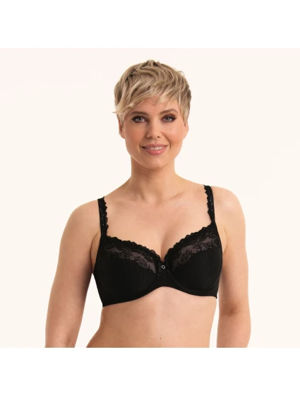 Podprsenka s kosticami Eloise . 5294 black - RosaFaia