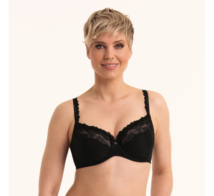 Podprsenka s kosticami Eloise . 5294 black - RosaFaia