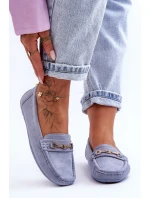 Damskie Klasyczne Zamszowe Mokasyny Niebieskie Corinell Damskie Klasyczne Zamszowe Mokasyny Niebieskie Corinell