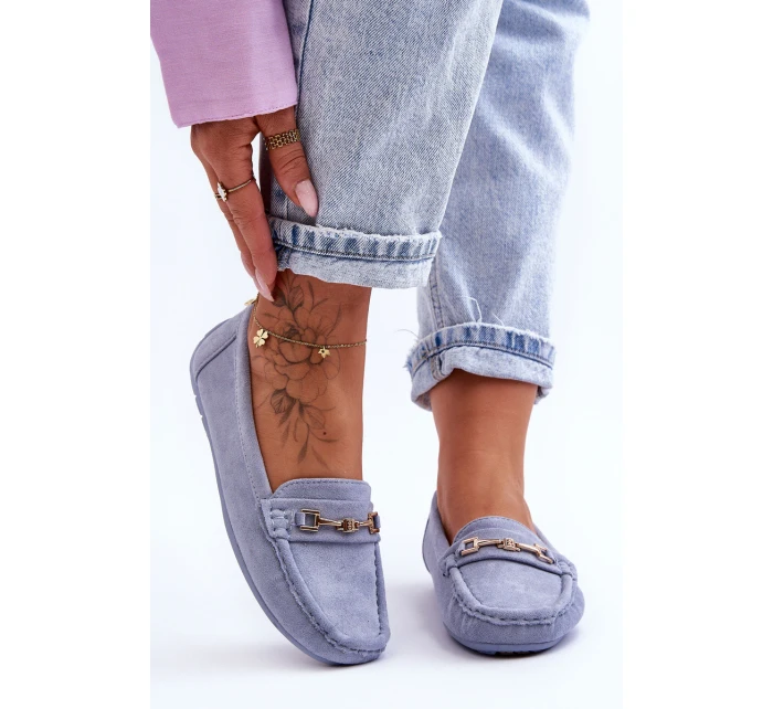 Damskie Klasyczne Zamszowe Mokasyny Niebieskie Corinell Damskie Klasyczne Zamszowe Mokasyny Niebieskie Corinell