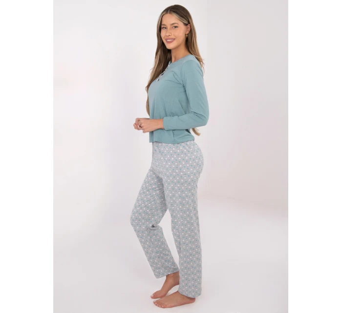 Piżama DU PI FP model 21800539 mietowy - FPrice