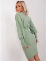 Sukienka RV SK model 18781064 pistacjowy - FPrice Sukienka RV SK model 18781064 pistacjowy - FPrice