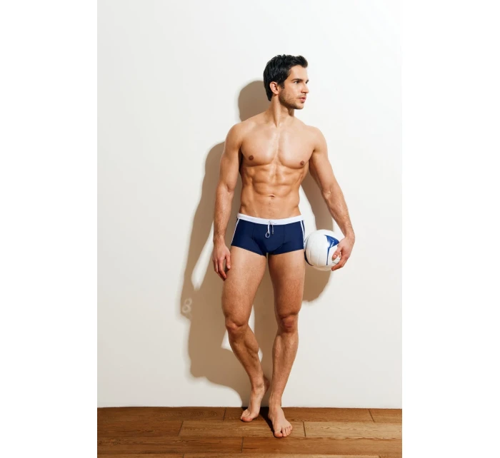 Plavky Sacco Navy v námorníckej modrej a bielej farbe - Alpha Male