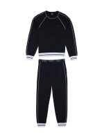 Pánske pyžamo A03892 - 0PCAF čierna s bielou - Diesel