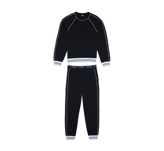 Pánske pyžamo A03892 - 0PCAF čierna s bielou - Diesel Pánske pyžamo A03892 - 0PCAF čierna s bielou - Diesel