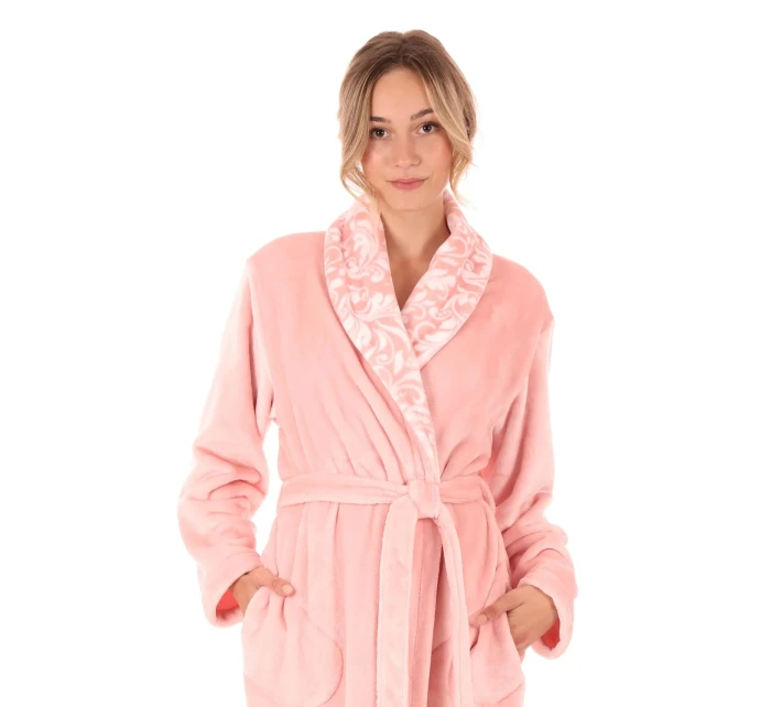 Dámský župan Flora růžová model 21770353 - Vestis Dámský župan Flora růžová model 21770353 - Vestis