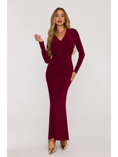Dámske šaty M891 Bordeaux - MOE