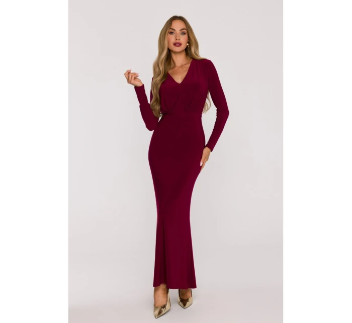 Dámske šaty M891 Bordeaux - MOE