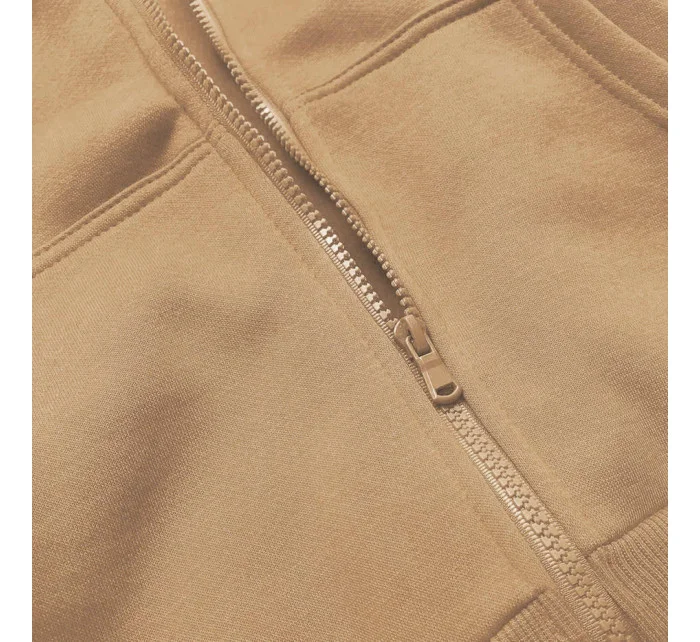 Dámska športová mikina v nahej farbe (W03-160)