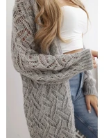 Dlhý sveter Super KID Mohér sivý