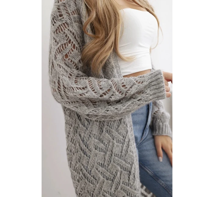 Dlhý sveter Super KID Mohér sivý