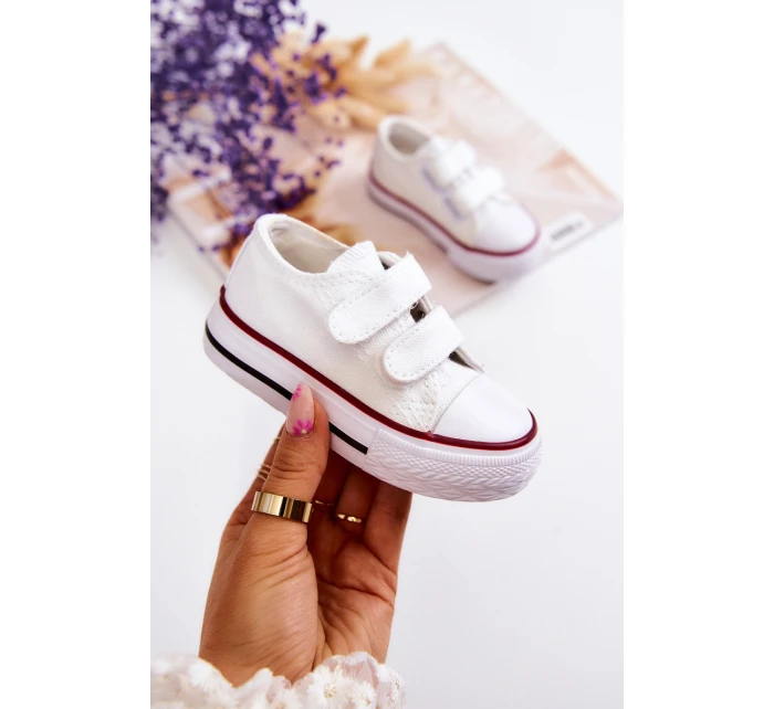 Dětské tenisky na suchý zip Bílý model 21578694 - Boto Dětské tenisky na suchý zip Bílý model 21578694 - Boto