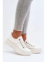 Dámské tenisky na masivní podrážce Big Star model 21653744 Bílé - Big Star Shoes