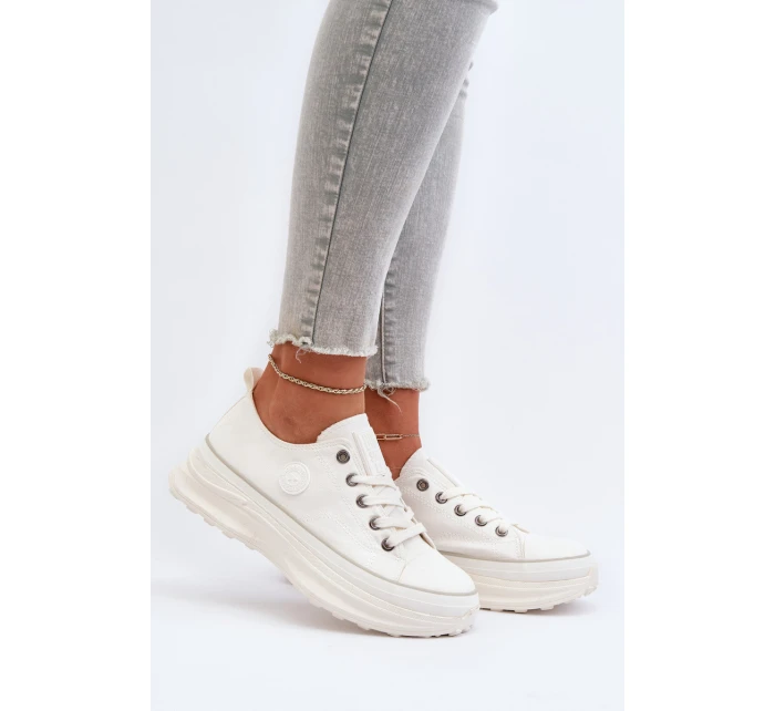 Dámské tenisky na masivní podrážce Big Star model 21653744 Bílé - Big Star Shoes