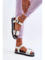 Damskie Sandały Na Platformie Big Star NN274777 Białe