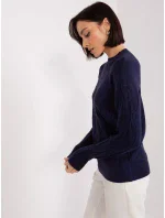 Sweter AT SW model 19040895 granatowy - FPrice