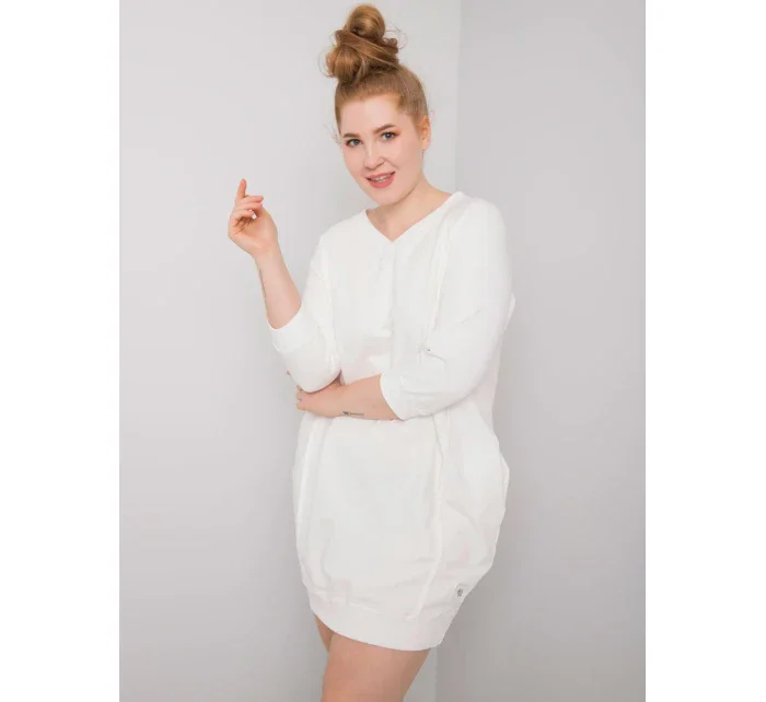 Šaty RV SK model 15826640 ecru - FPrice Šaty RV SK model 15826640 ecru - FPrice