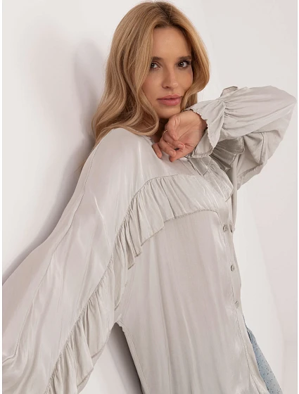 Koszula TW KS BI model 20576551 jasny szary - FPrice