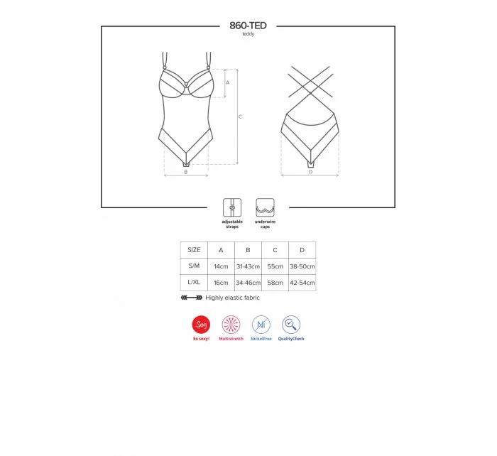 Zmyselné body 860 - TED black - Obsessive Zmyselné body 860 - TED black - Obsessive