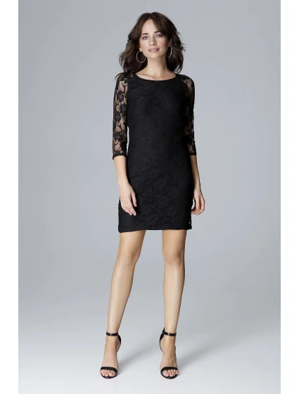 Dámské šaty model 18132974 černé - Lenitif