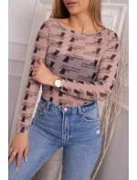 body v béžové barvě model 18746276 - K-Fashion