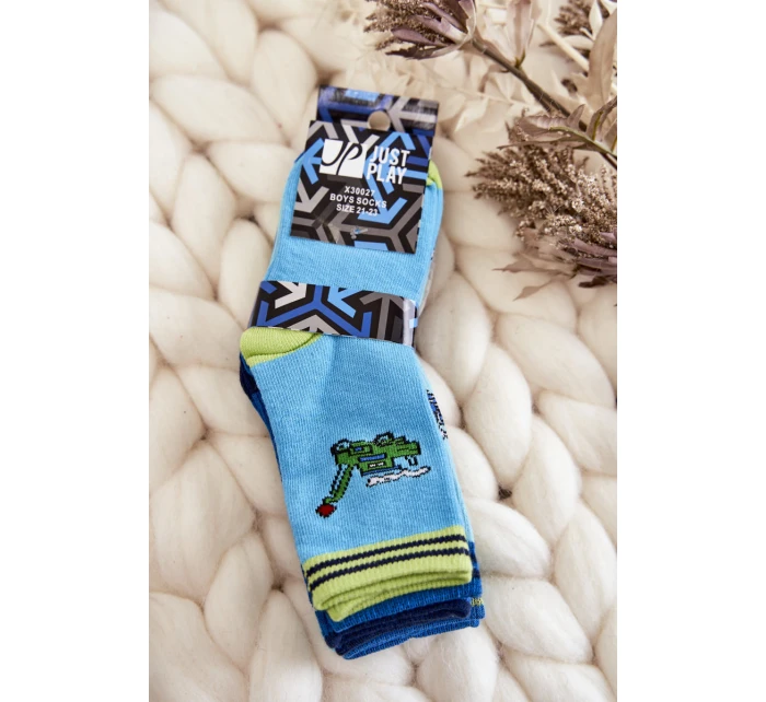 Dziecięce Bawełniane Skarpetki Z Wzorami 5-Pak Multikolor