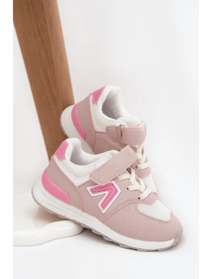 Dětské sportovní tenisky na suchý zip růžové model 21718587 - Boto Dětské sportovní tenisky na suchý zip růžové model 21718587 - Boto