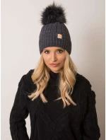 Dámská čepice model 14838382 tmavě šedá - FPrice