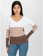 Blúzka RV BZ 8429.18P bielo-hnedá