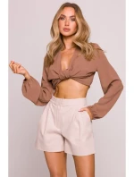 model 21136117 Džínové šortky béžové - Moe