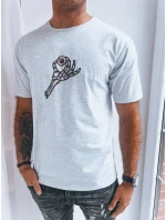 Světle šedé pánské tričko s potiskem od Dstreet model 21969422 - FashionStreet Světle šedé pánské tričko s potiskem od Dstreet model 21969422 - FashionStreet