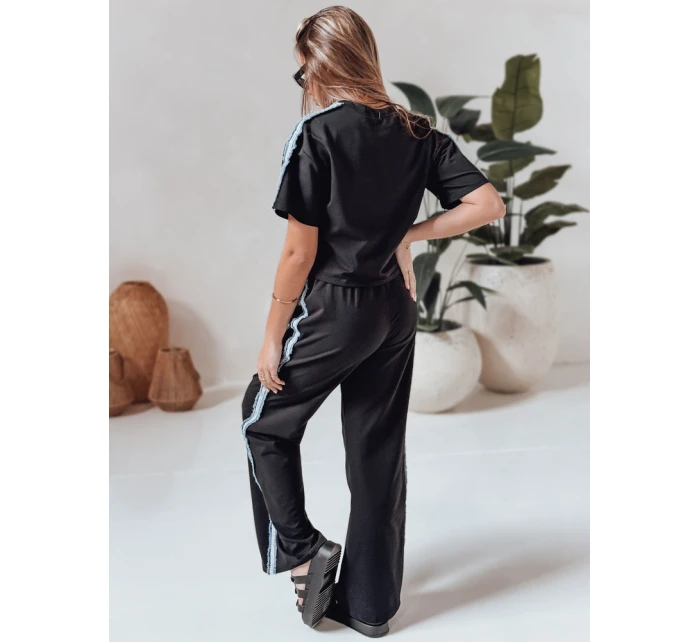 Dámská tepláková souprava oversize SPORT černá model 21988920 - Dstreet