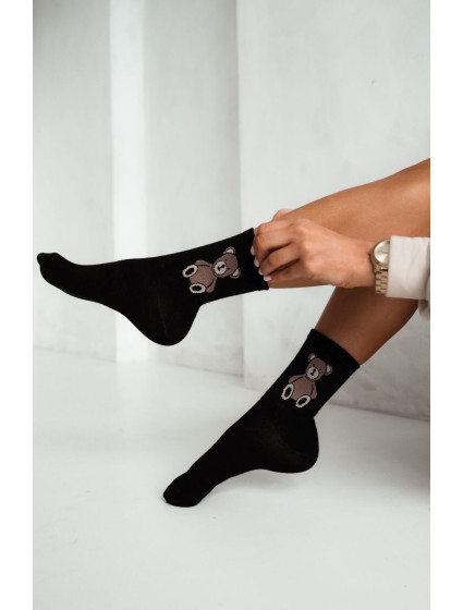Dámske ponožky Milena 0200 Plyšový medvedík 37-41