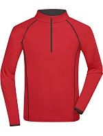 JN 498 Pánské funkční tričko s dlouhým rukávem model 22487000 red/black - Daiber
