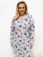 DU KN nočná košeľa FP 601.85 sivá