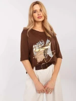 Blúzka CLM BZ 0119.36 hnedá - FPrice