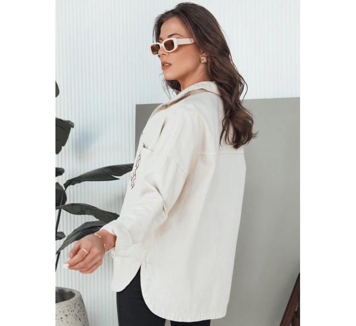 Dámská džínová bunda béžová Dstreet model 21976626 - FashionStreet