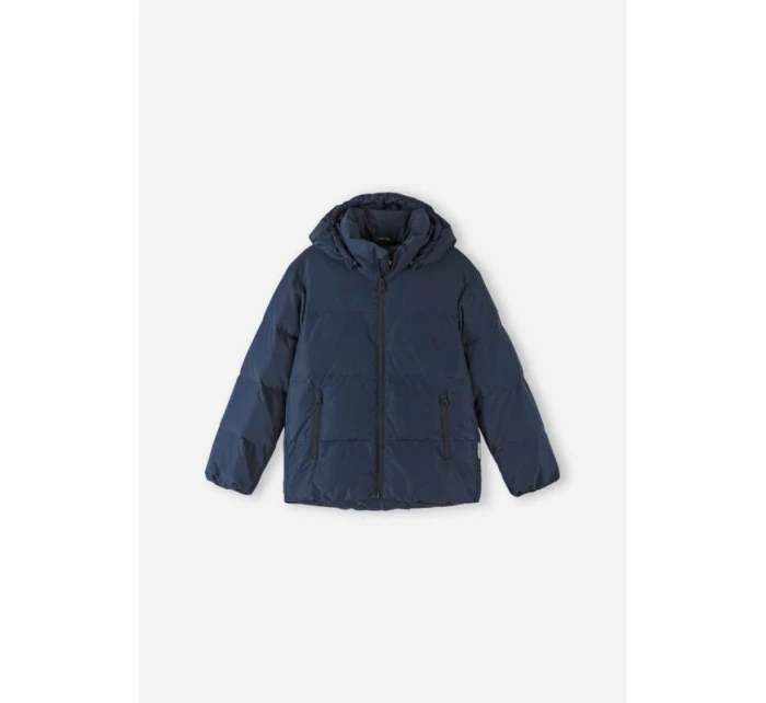 dětská péřová bunda Navy 3 Junior Unisex nepromokavá tmavě modrá model 21351547 - Reima