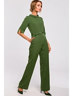 M463 Kombinéza so stojačikom - zelená