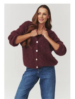 Sveter na gombíky model 219738 Makadamia