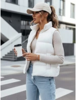 Dámská prošívaná vesta bílá Dstreet model 21970430 - FashionStreet