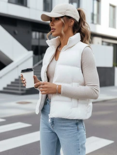 Dámska prešívaná vesta WILLOW white FashionStreet TY3798