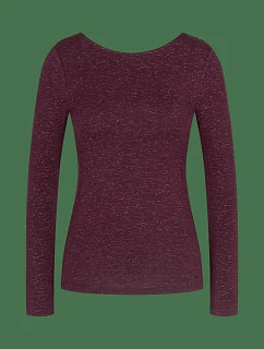 Beauty Layers Top LSL Lurex – Claret – TRIUMPH Claret – TRIUMPH