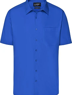 JN Popelínová business košile s krátkým rukávem 02.0 royal model 22487675 - Daiber