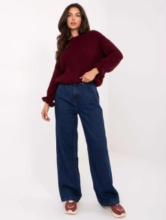 Nohavice D80030BI62568D300 tmavomodré